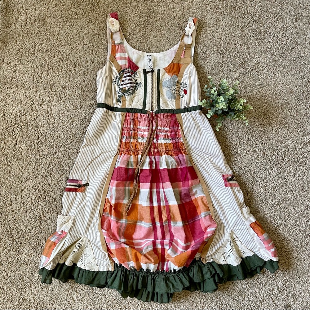 Desigual cotton patchwork summer summer dress